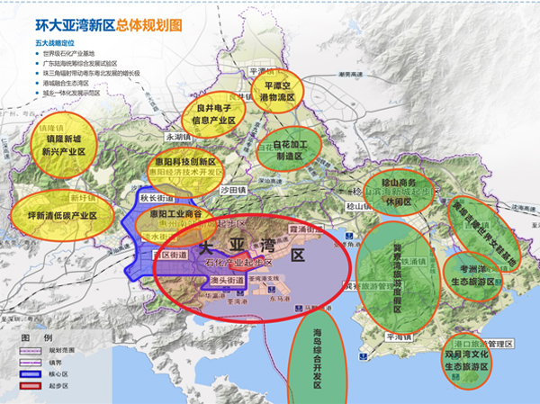 广东省工业园区惠州大亚湾石油工业园区