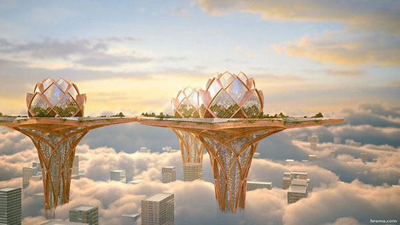 天空之城概念建筑设计