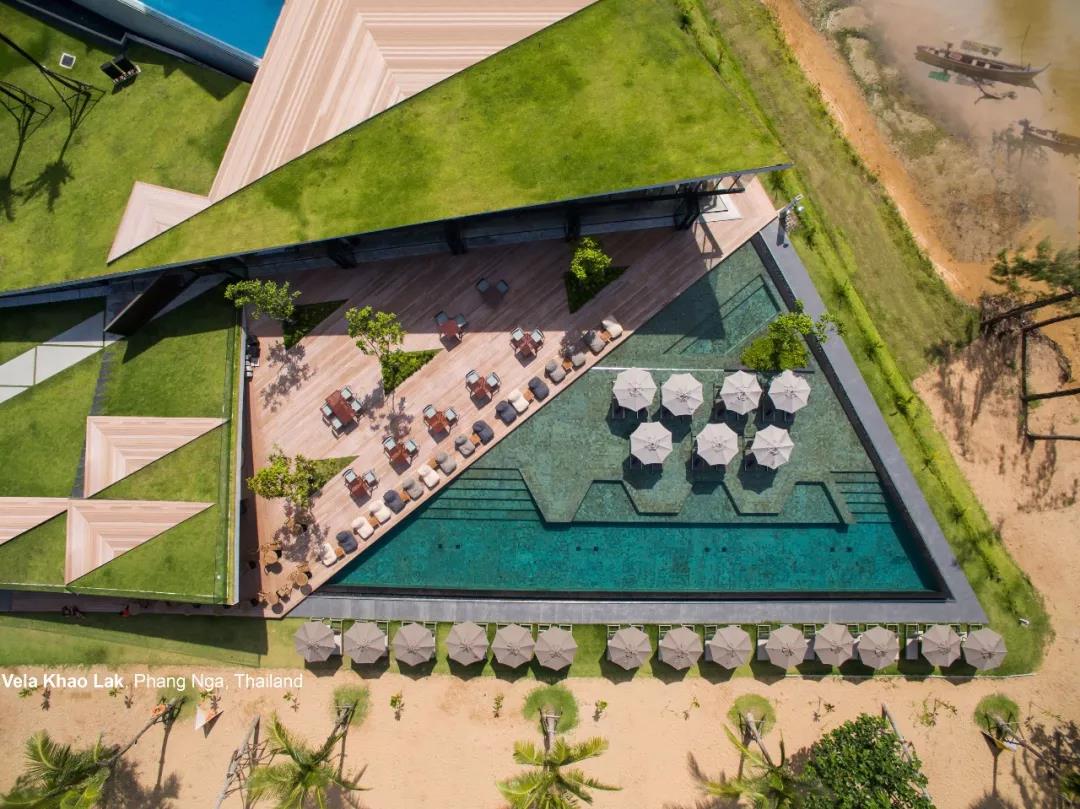 泰国精品景观lavela酒店的三角形世界