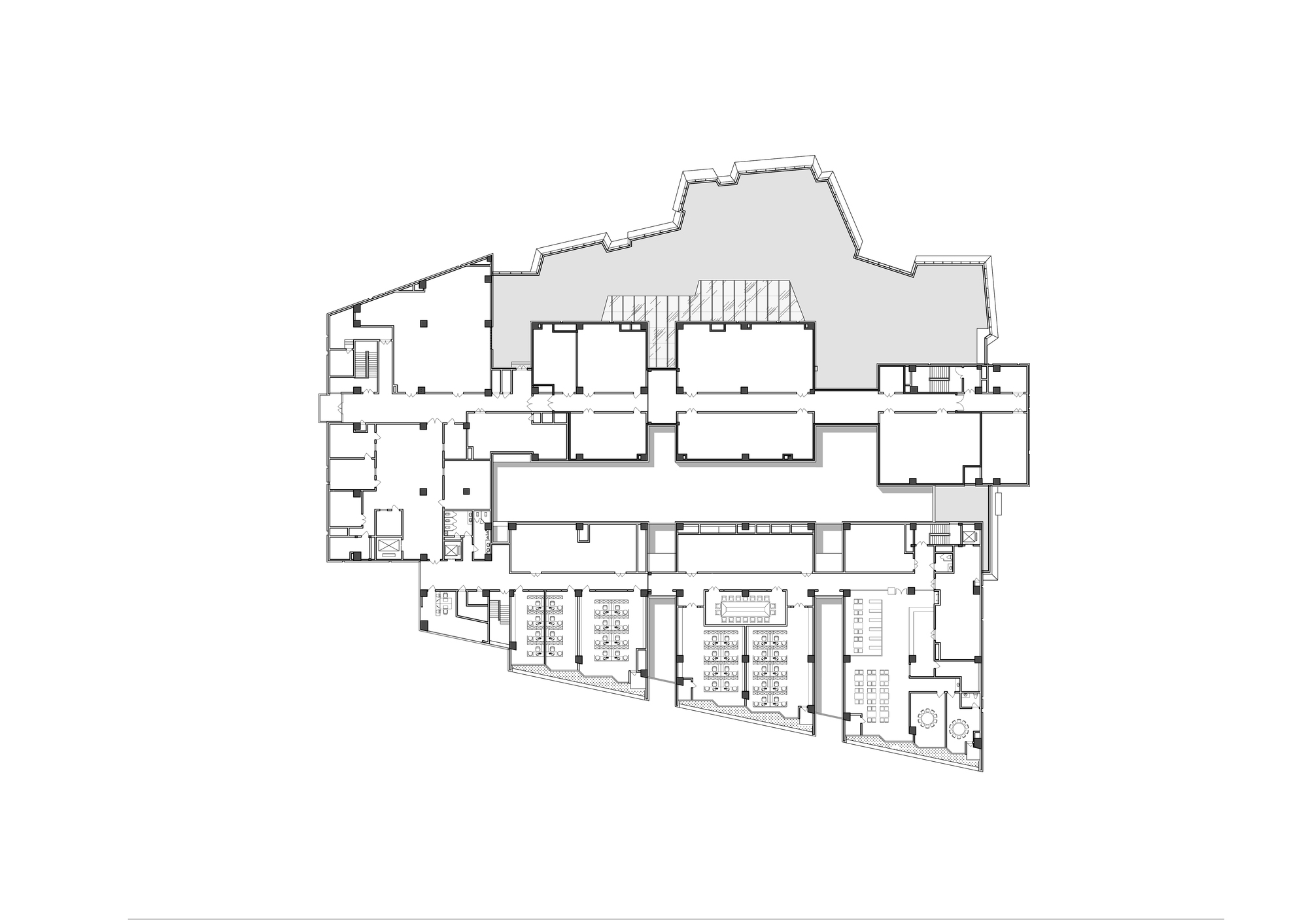 吴中博物馆的内外空间设计把江南园林的典型片段用现代的建筑语言进行