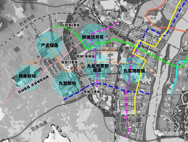 惊现3条地铁1条城际铁路南昌九龙湖西九望新城要大爆发