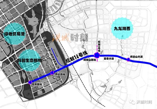惊现3条地铁1条城际铁路南昌九龙湖西九望新城要大爆发
